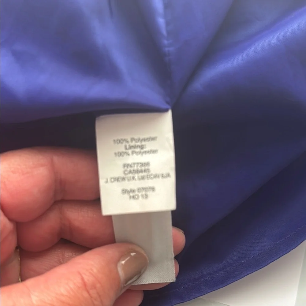 J. Crew Blue Sheath Halter Cocktail Dress 102